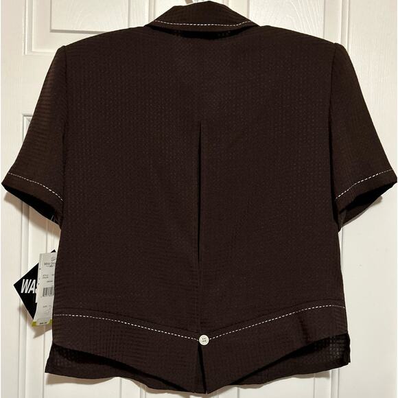 Miss Dorby Women's Brown Dress Size 16 Button Front Brown Jacket Size 14 - Picture 7 of 13